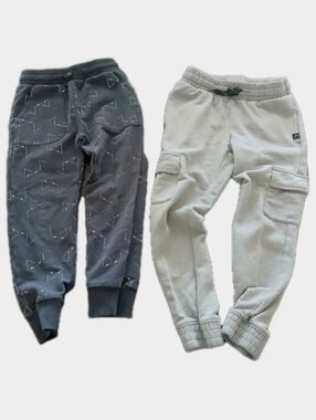 Miles Kids Jogger Bundle Of Two Sweatpants Gray Size:4-5 Athleisure